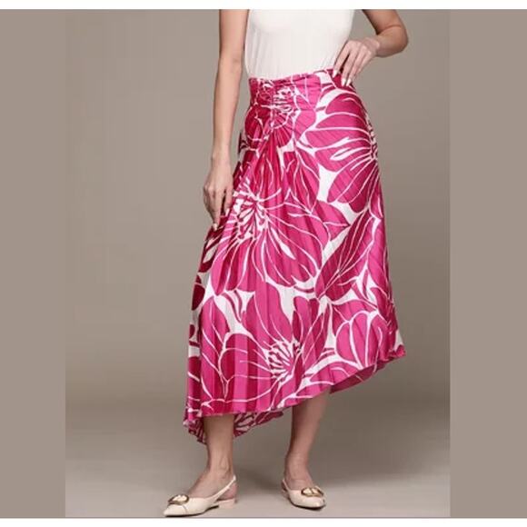 RARE!!! MANGO Asymmetrical Pleated Skirt NWT - Picture 3 of 16